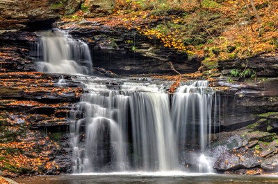 B Reynolds Falls at Ricketts Glen State Park.