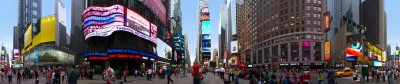 A 360 degree panorama of Times Square.